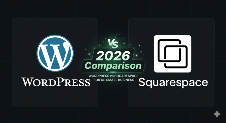 WordPress vs Squarespace for small business USA