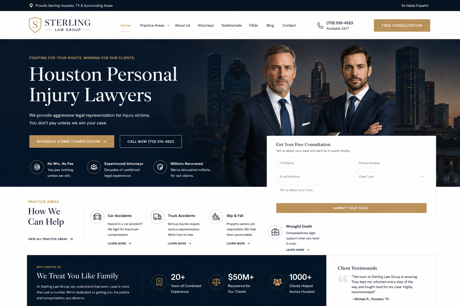 Sterling Law Group Website