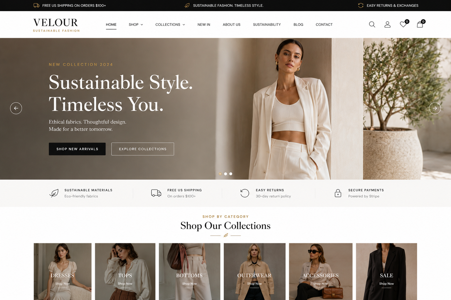 VELOUR Fashion WooCommerce Store